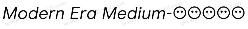 Modern Era Medium字体转换